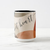 Personalisiert Cosy Bohemisch Zweifarbige Tasse (Mittel)