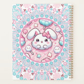 Personalisiert Cotton Candy Kawaii Bunny Dot Manda Planer (Rückseite)