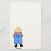 Personalisiert Country Boy Stationery Briefpapier (Vorne/Hinten)