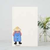 Personalisiert Country Boy Stationery Briefpapier (Stehend Vorderseite)