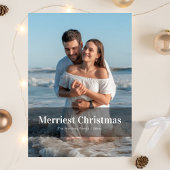 Personalisiert Couple First Christmas Gruß Feiertagskarte
