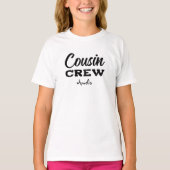 Personalisiert Cousin Crew T - Shirt (Vorderseite)