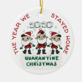 Personalisiert COVID 2020 Weihnachten Wir Bleibe Z Keramik Ornament (Vorne)