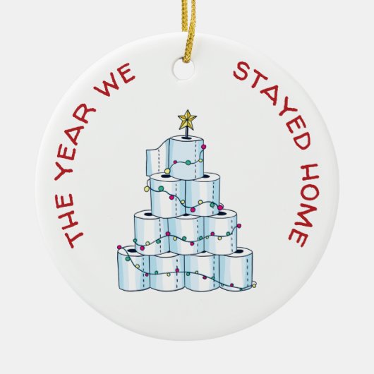 Personalisiert COVID 2020 Weihnachten Wir Bleibe Z Keramik Ornament (Vorne)