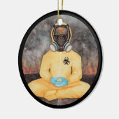 Personalisiert Covid Weihnachten Biogefährdung Hol Keramik Ornament (Links)