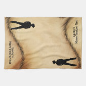 Personalisiert Cowboy Geschirrtuch (Horizontal)