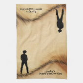 Personalisiert Cowboy Geschirrtuch (Vertikal)