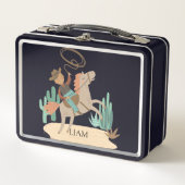 Personalisiert Cowboy Metal Lunch Box (Vorderseite)