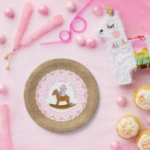 Personalisiert Cowgirl Baby Dusche Kuchen Papier T Pappteller (Party)