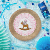Personalisiert Cowgirl Babydusche Papier Teller (Party)
