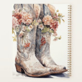 Personalisiert Cowgirl Boots Planner - Großes Gesc Planer (Rückseite)