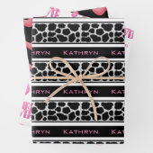 Personalisiert Cowgirl Forever Geschenkpapier Set (Beispiel)