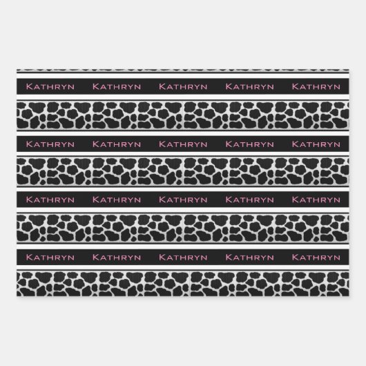 Personalisiert Cowgirl Forever Geschenkpapier Set (Vorderseite)