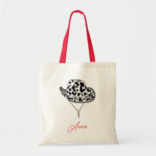 Personalisiert Cowgirl Hat Bachelorette Tote Bag Tragetasche