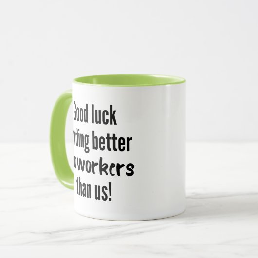 Personalisiert Coworker Farewell - Geschenk - Viel Tasse (Vorderseite Links)