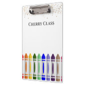 Personalisiert Crayon Star Design Class Klemmbrett (Links)