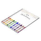 Personalisiert Crayon Star Design Notizblock (Linke Seite)