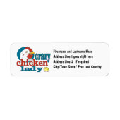 Personalisiert Crazy Chicken Lady (Vorne)