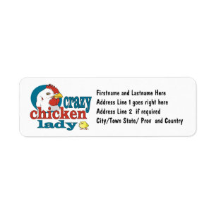 Personalisiert Crazy Chicken Lady