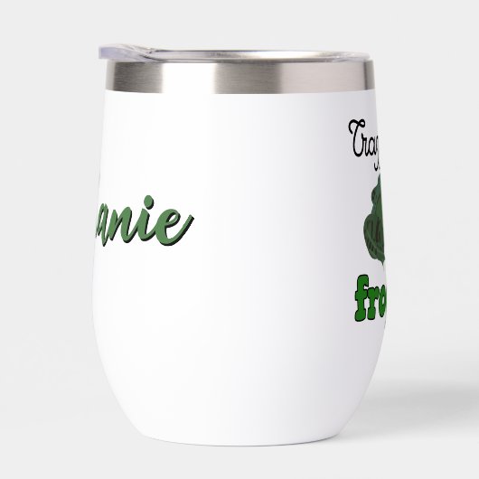 Personalisiert Crazy Frog Lady Frog Lover Geschenk (Rechts)