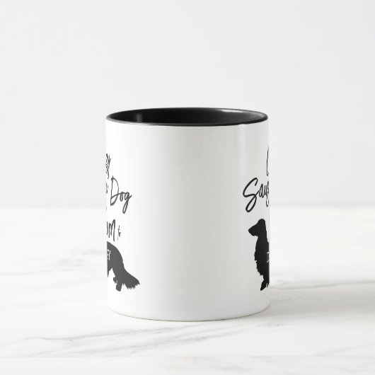 Personalisiert Crazy Sausage Dog Mum Tee Tasse Ges (Zentrum)