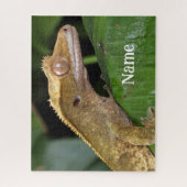 Personalisiert Crested Gecko Pet Lizard Puzzle (Vertikal)