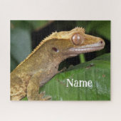 Personalisiert Crested Gecko Pet Lizard Puzzle (Horizontal)