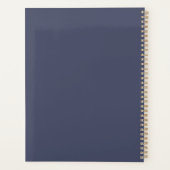Personalisiert Crown Blue-Notebook | Individuelle  Planer (Rückseite)