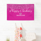 Personalisiert Crown Driving Glitzer Geburtstag Ba Banner (Insitu)