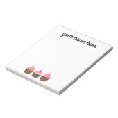 Personalisiert Cupcake Notepad Notizblock (Rotiert)