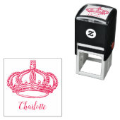 Personalisiert Cursive Skriptname und Krone Permastempel (Beispiel)