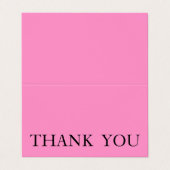 Personalisiert Custom Simple Danke Visitenkarten (Außenseite Aufgefaltet)