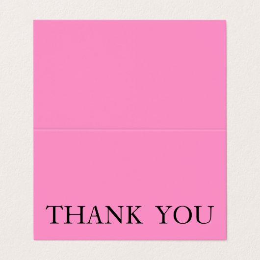 Personalisiert Custom Simple Danke Visitenkarten (Außenseite Aufgefaltet)