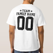Personalisiert & Custom Sport Team Jersey T - Shir T-Shirt (Rückseite)