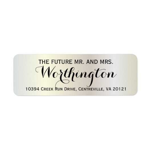 Personalisiert Custom Wedding Future Mr. und Mrs. (Vorne)