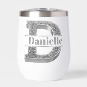 Personalisiert D Erste Silver Monogramm Ihr Name (Vorderseite)