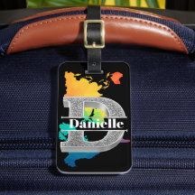 Personalisiert D Erste Silver Monogramm Ihr Name