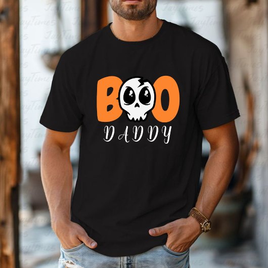 Personalisiert Daddy Boo Niedlich Skull Halloween T-Shirt