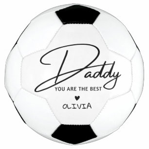 Personalisiert Daddy, du bist die beste Typografie Fußball