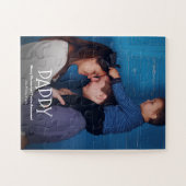 Personalisiert Daddy Foto Frohe Weihnachten Puzzle (Horizontal)
