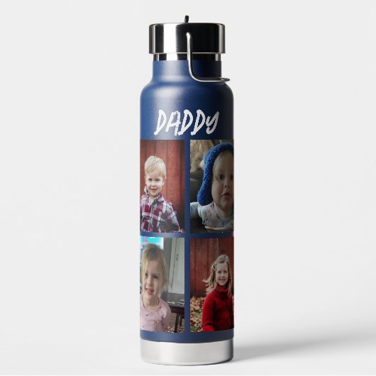 Personalisiert Daddy | FOTOS Trinkflasche (Links)