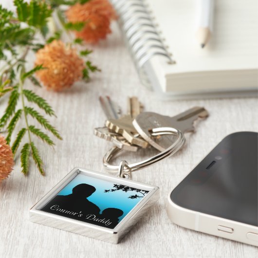 Personalisiert Daddy Schlüsselanhänger (Seite)