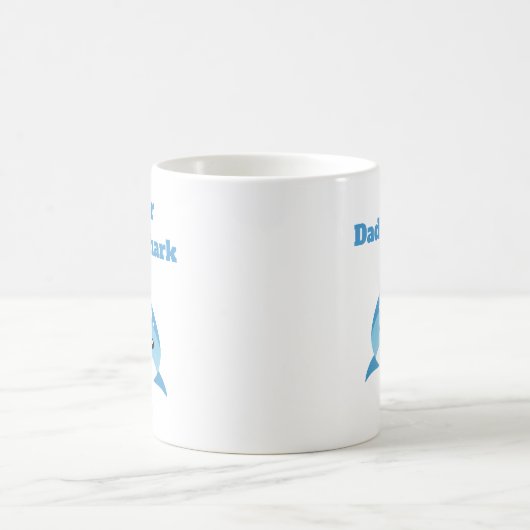 Personalisiert Daddy Shark Individuelle Name Kaffeetasse (Mittel)