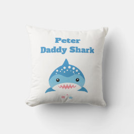 Personalisiert Daddy Shark Individuelle Name Kissen