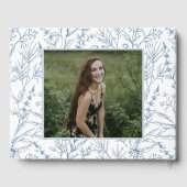 Personalisiert Dainty Blue Floral Mitzvah Guestboo Gästebuch (Rückseite)