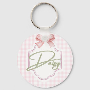 Personalisiert Daisy Baby Girl Kinderzimmer Bow&Gi Schlüsselanhänger