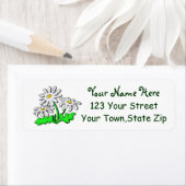 Personalisiert Daisy Daisies Rücksendeadressen-Auf (Insitu)