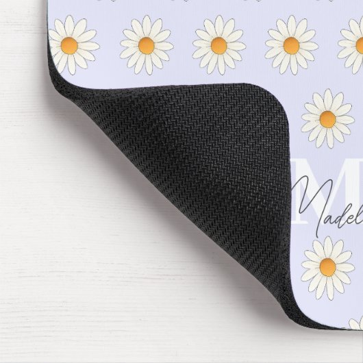 Personalisiert Daisy Floral Mousepad - Individuell (Ecke)