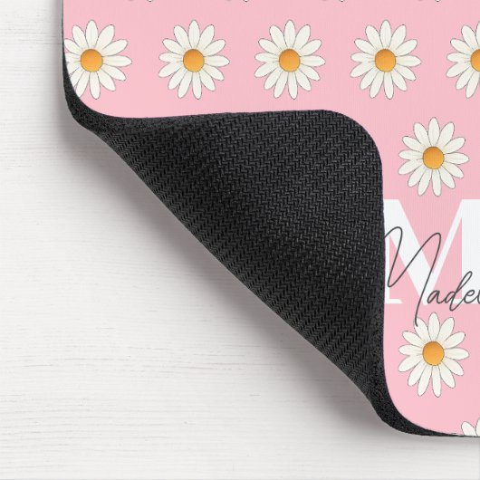 Personalisiert Daisy Floral Mousepad - Individuell (Ecke)