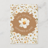 Personalisiert Daisy Floral Wedding Save The Date (Vorderseite)